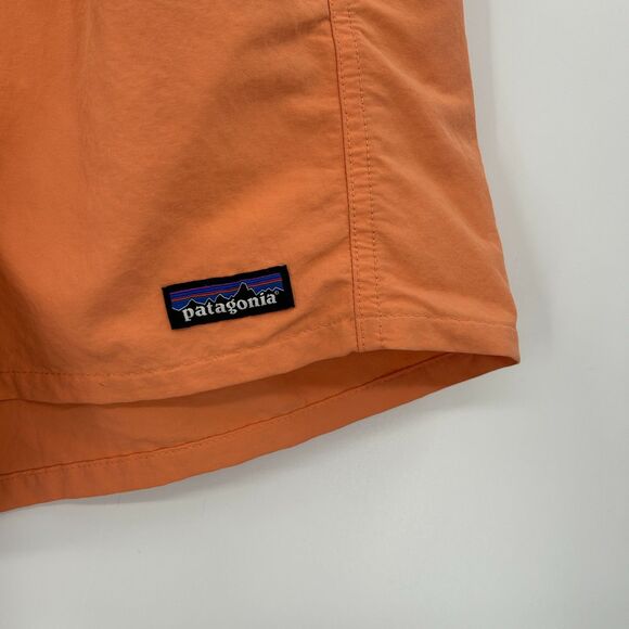 PATAGONIA Mens Orange Baggies 5" Inseam Swim Shorts Trunks Beach Outdoor Size XS - Picture 3 of 4